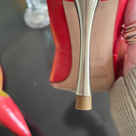 Sergio Rossi Leather pink high heels 7.5 - Picture 4 of 10